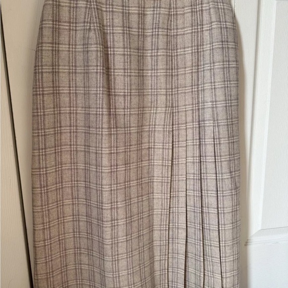 VTG Miss Pendleton Sz 9/10 Pleated Skirt 100% Wool Plaid Academia Preppy holiday - Picture 6 of 7
